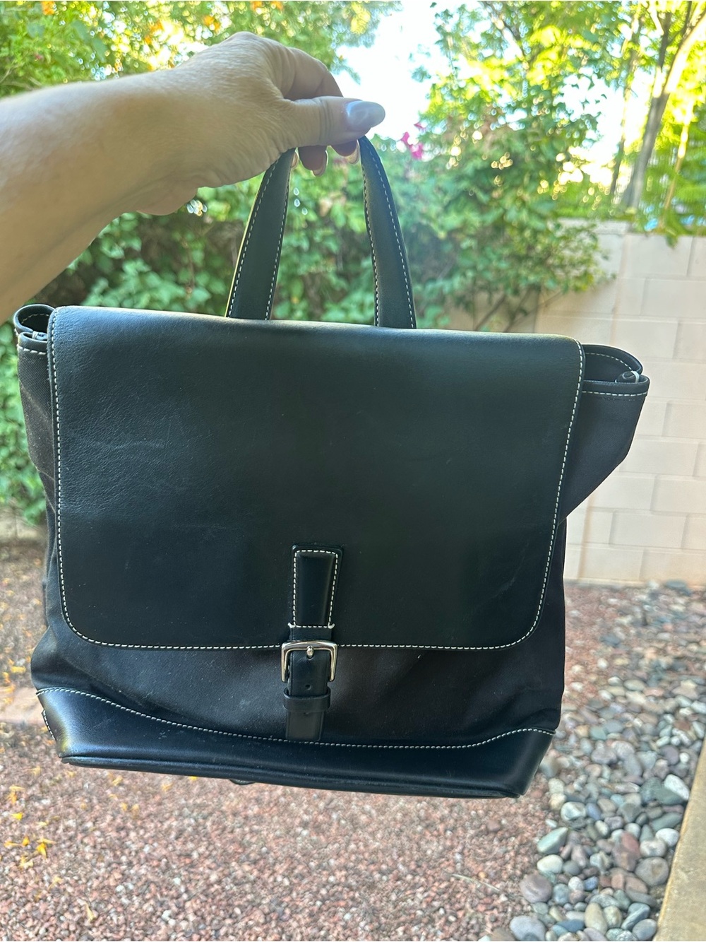 Men's Black Leather Briefcase with Top Handle - Professional Business Satchel